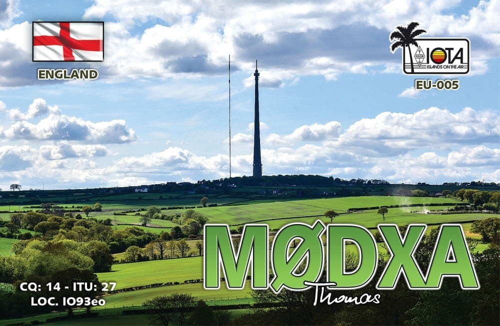 QSL card example