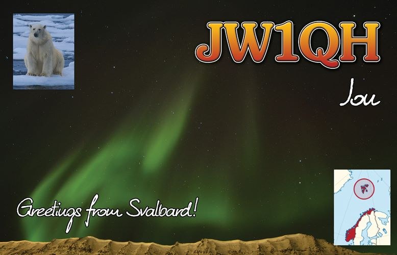 QSL card example