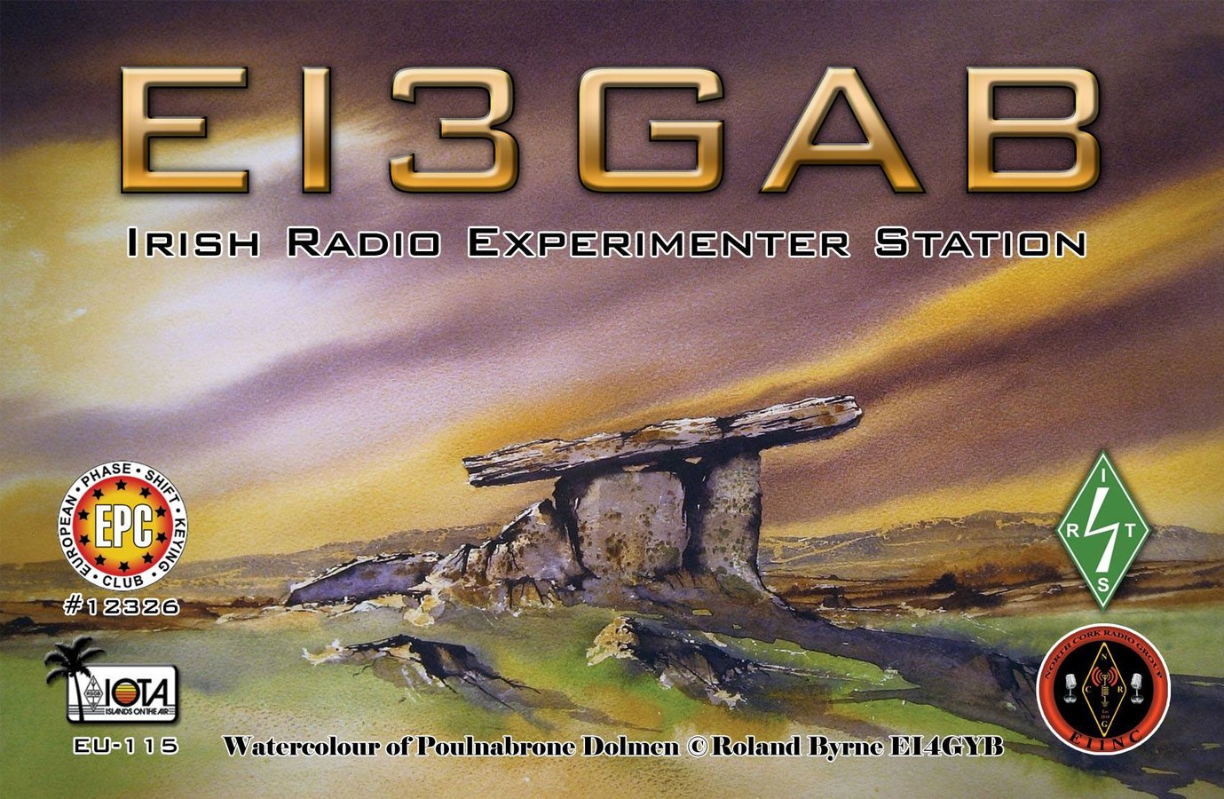 QSL card example