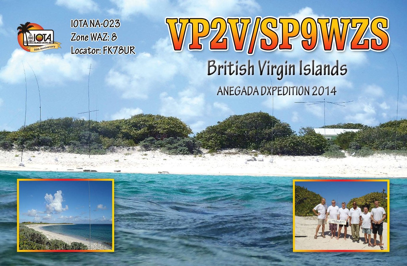 QSL card example