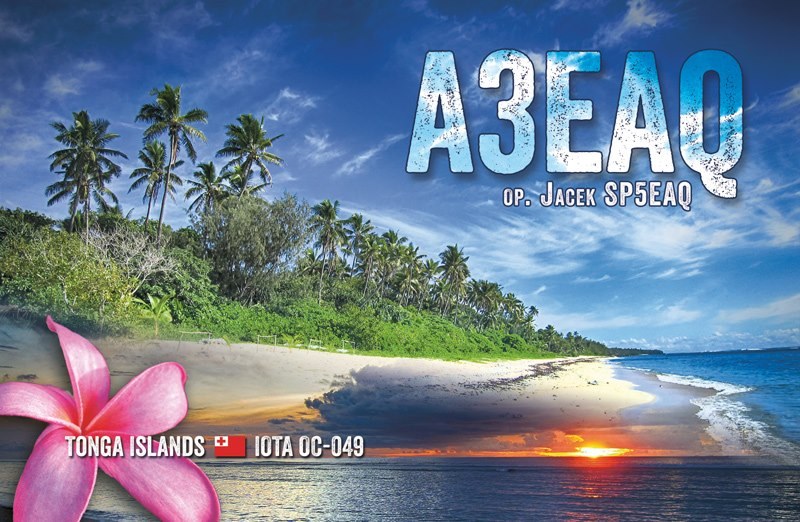 QSL card example